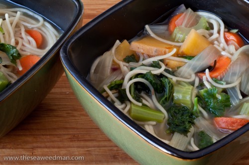 Vegetable Noodle Dashi Soup